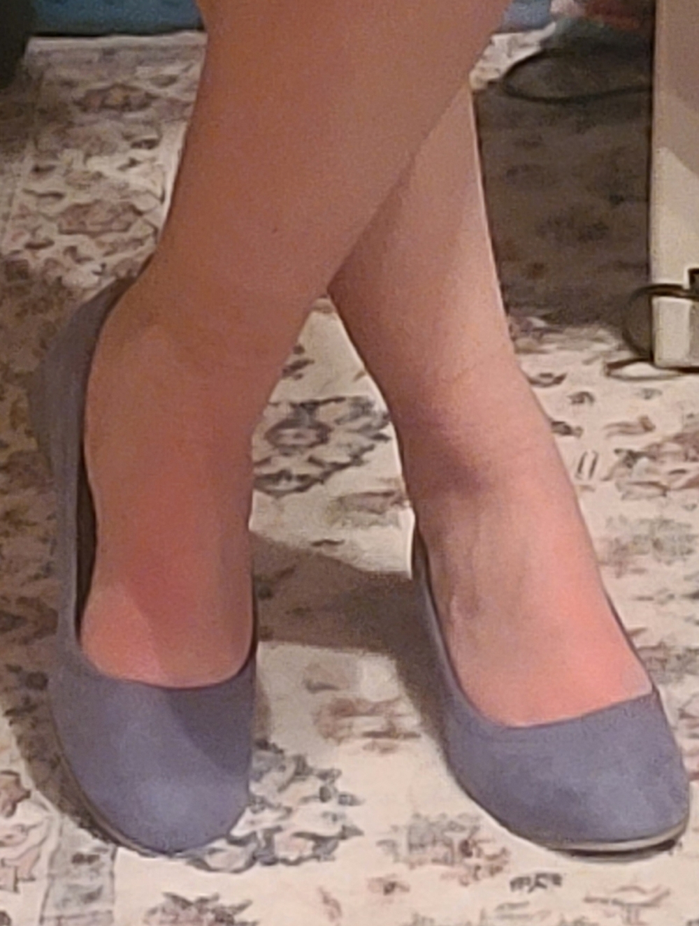 NEW Brash brand blue suede high heels! Size 7.5. In box!